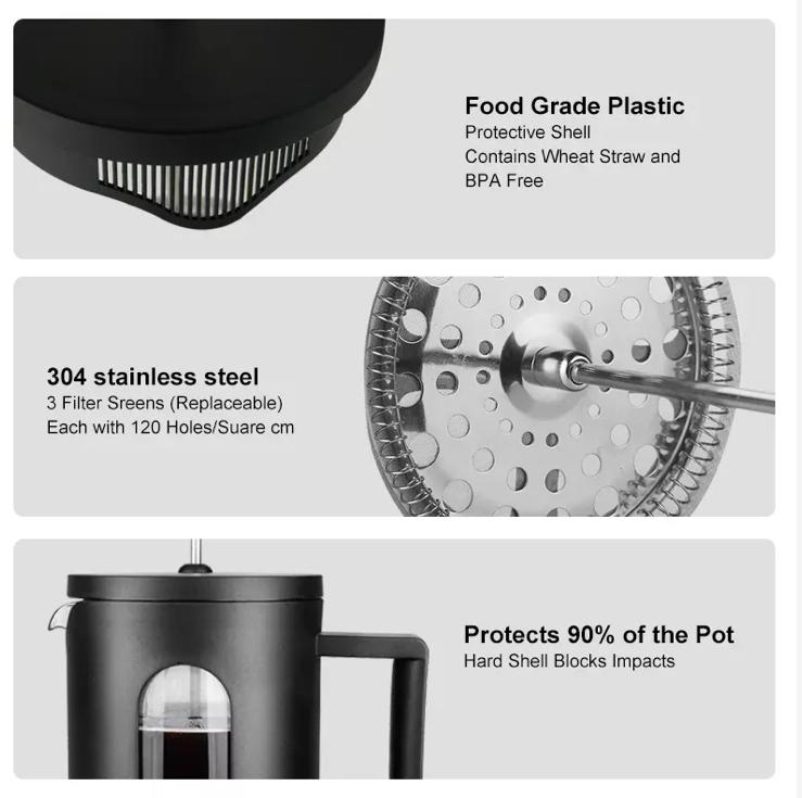 French Press 600ml - Image 3